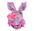 Bowtism Baby Girl Mouse Treats Lace Romper with Matching Bow - Bowtism
